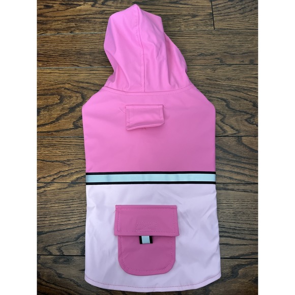 berkshire Pet‎ polartec 2 Tone pink raincoat small Pocket Hooded Reflective - Picture 1 of 5